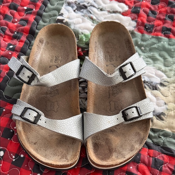 Birkenstock Shoes - Birkenstock Silver Sandals